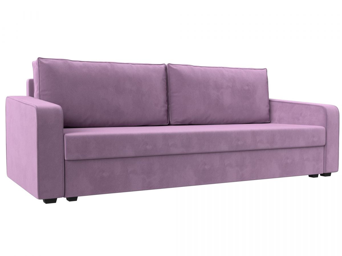 118054 Диван прямой Лига-009 | микровельвет | сиреневый