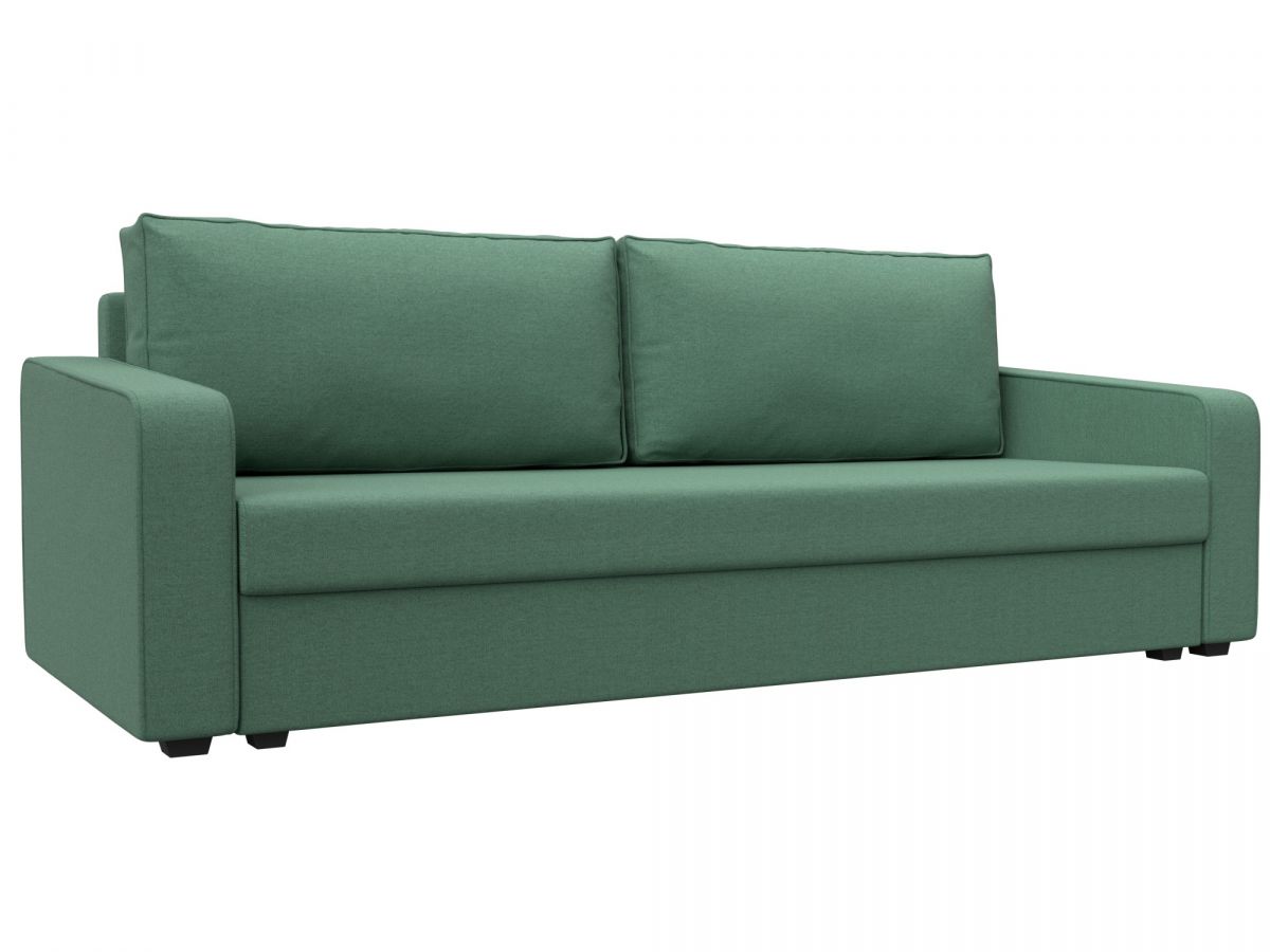 124151 Диван прямой Лига-009 | рогожка | амур зеленый