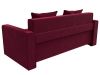 117545 Диван прямой Лига-012 | микровельвет | бордовый - 7