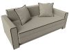 117571 Диван прямой Лига-012 | рогожка, микровельвет | корфу 02, коричневый - 5