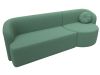 124183 Диван прямой Лига-027 угол правый | рогожка | амур зеленый - 5