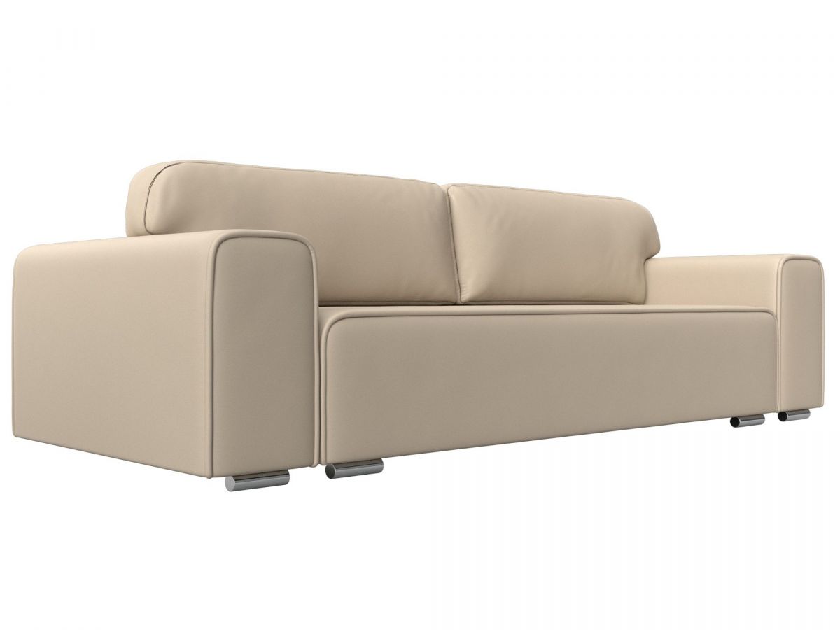 121031 Диван прямой Лига-029 | экокожа | бежевый