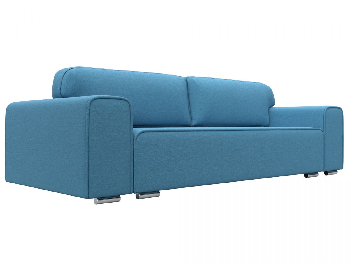 123324 Диван прямой Лига-029 | рогожка | амур голубой