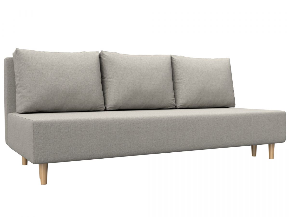 124709 Диван прямой Лига-033 | рогожка | амур бежевый