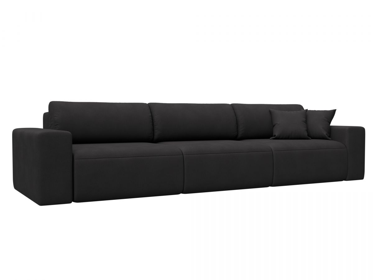 127680 Диван прямой Лига-036 НПБ Классик Лонг | замша | joly 08 коричневый