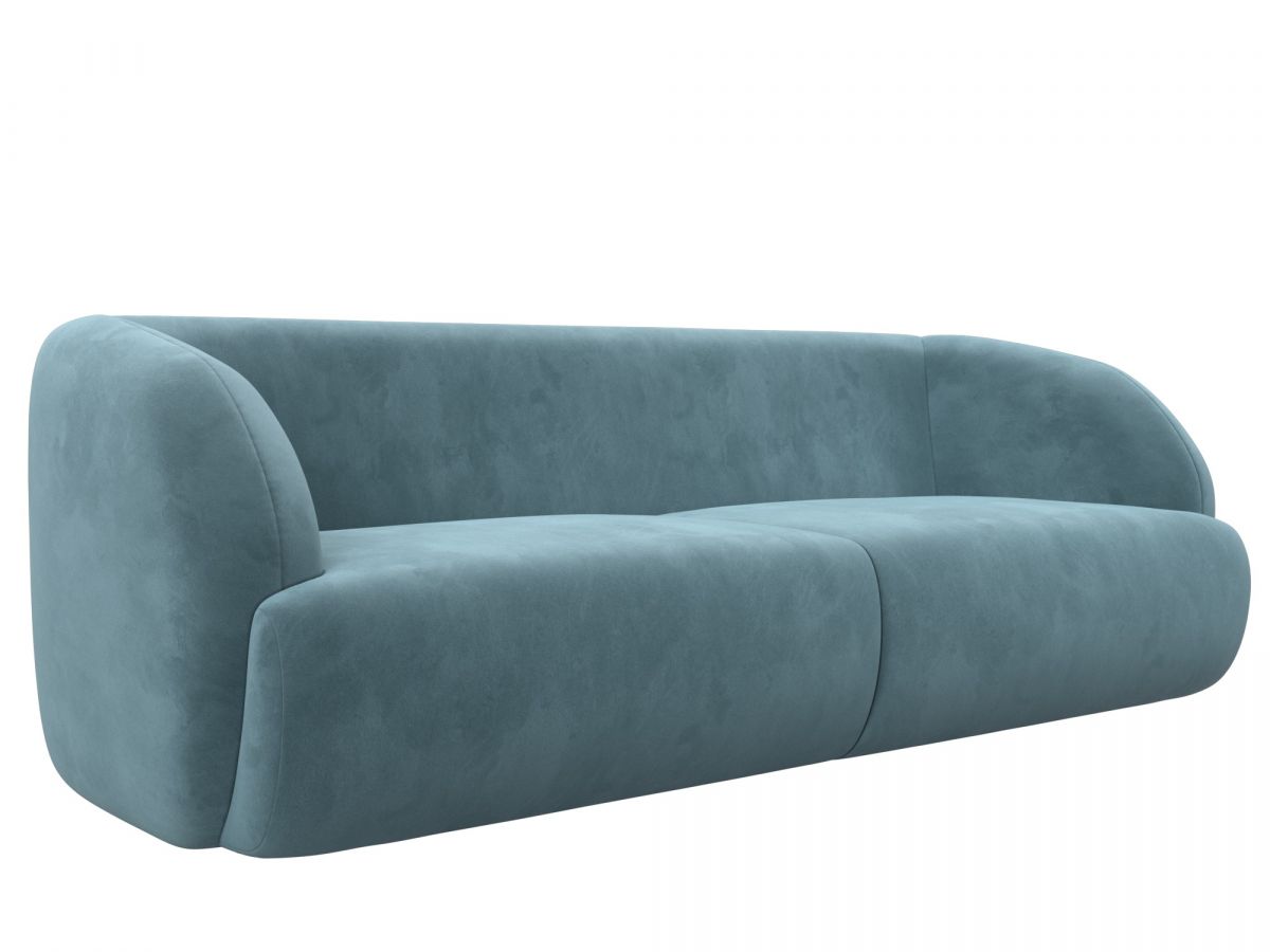 122200 Диван прямой Лига-041 | велюр | бирюзовый
