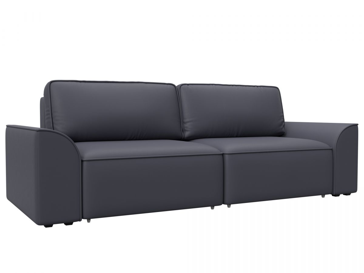 128228 Диван прямой Лига-048 НПБ | экокожа | grifon 15 серый