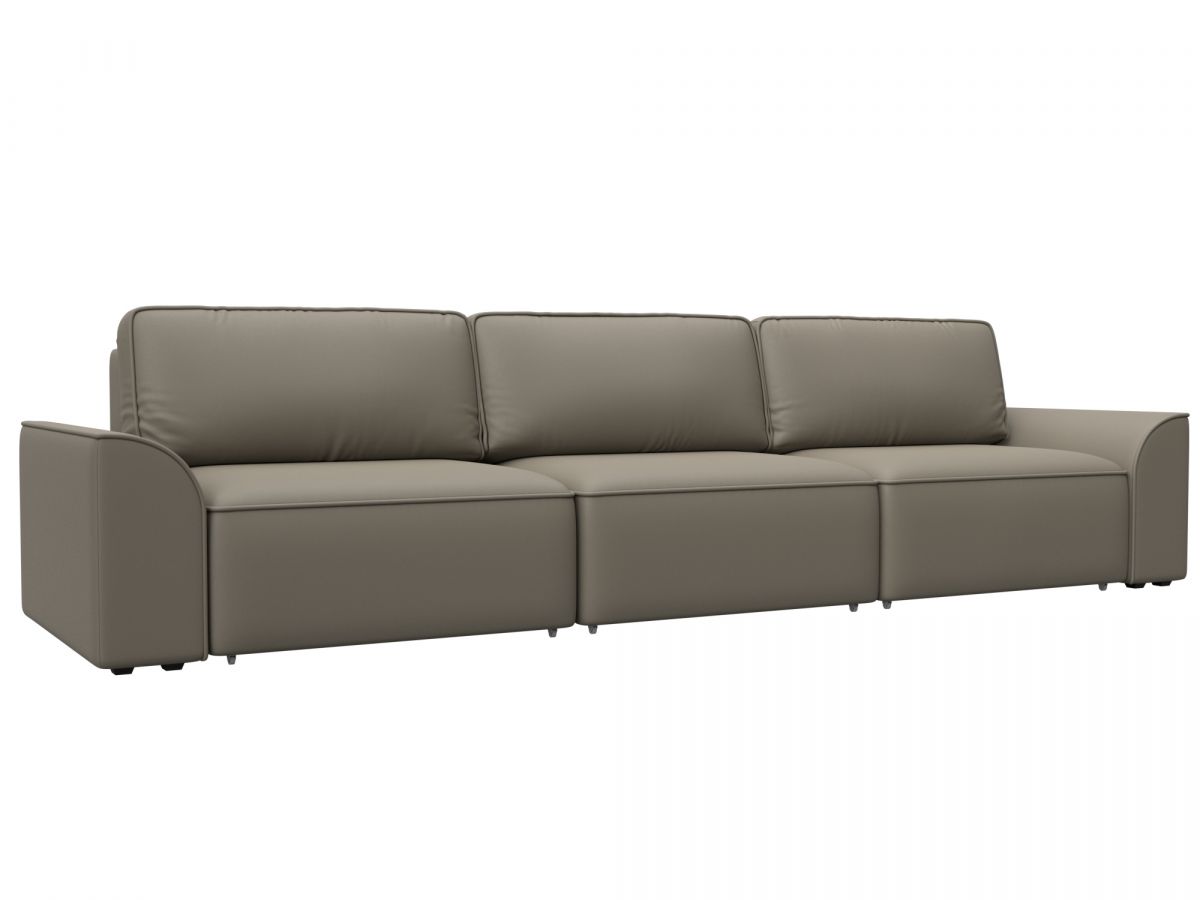 128249 Диван прямой Лига-048 НПБ Лонг | экокожа | grifon 04 бежевый