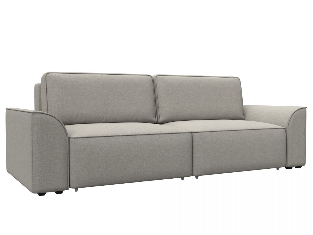 128214 Диван прямой Лига-048 НПБ | рогожка | амур 02 бежевый