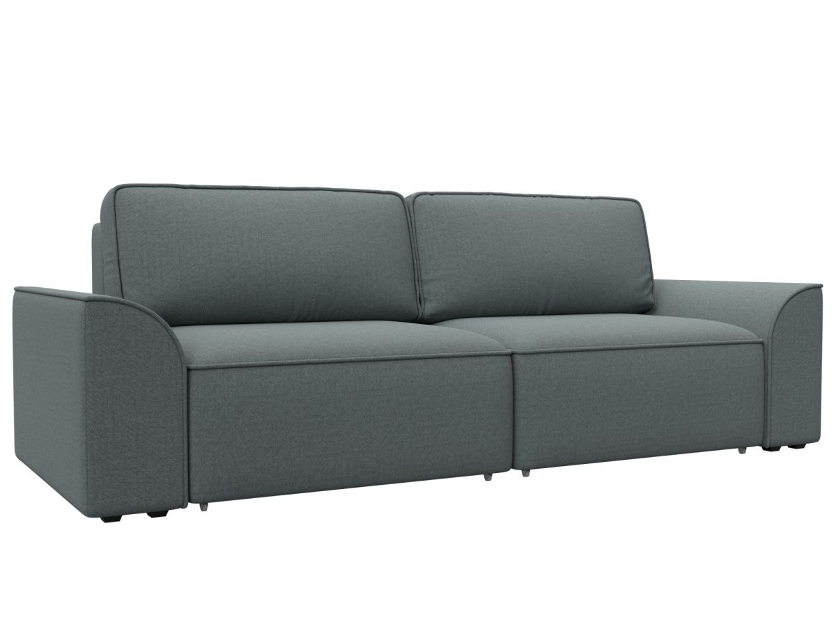 128216 Диван прямой Лига-048 НПБ | рогожка | амур 07 серый