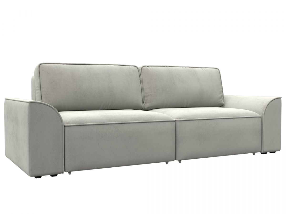 128229 Диван прямой Лига-048 НПБ | велюр | tower 01 молочный