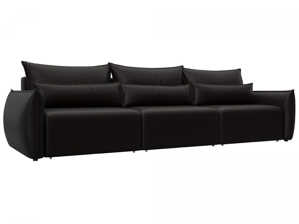 129883 Диван прямой Лига-051 НПБ Лонг | экокожа | grifon 12 коричневый