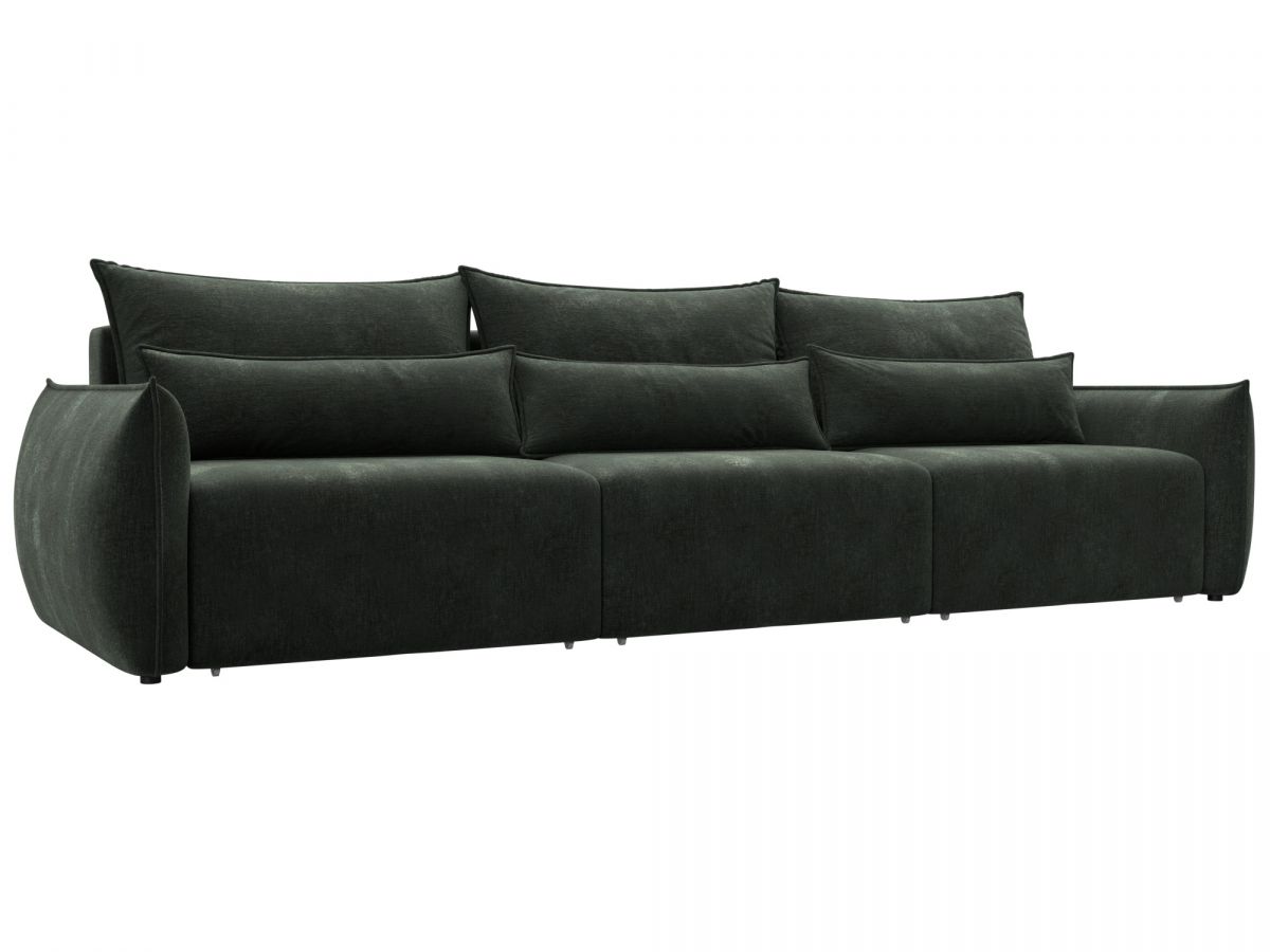 128712 Диван прямой Лига-051 НПБ Лонг | шенилл | rimini 09 зеленый