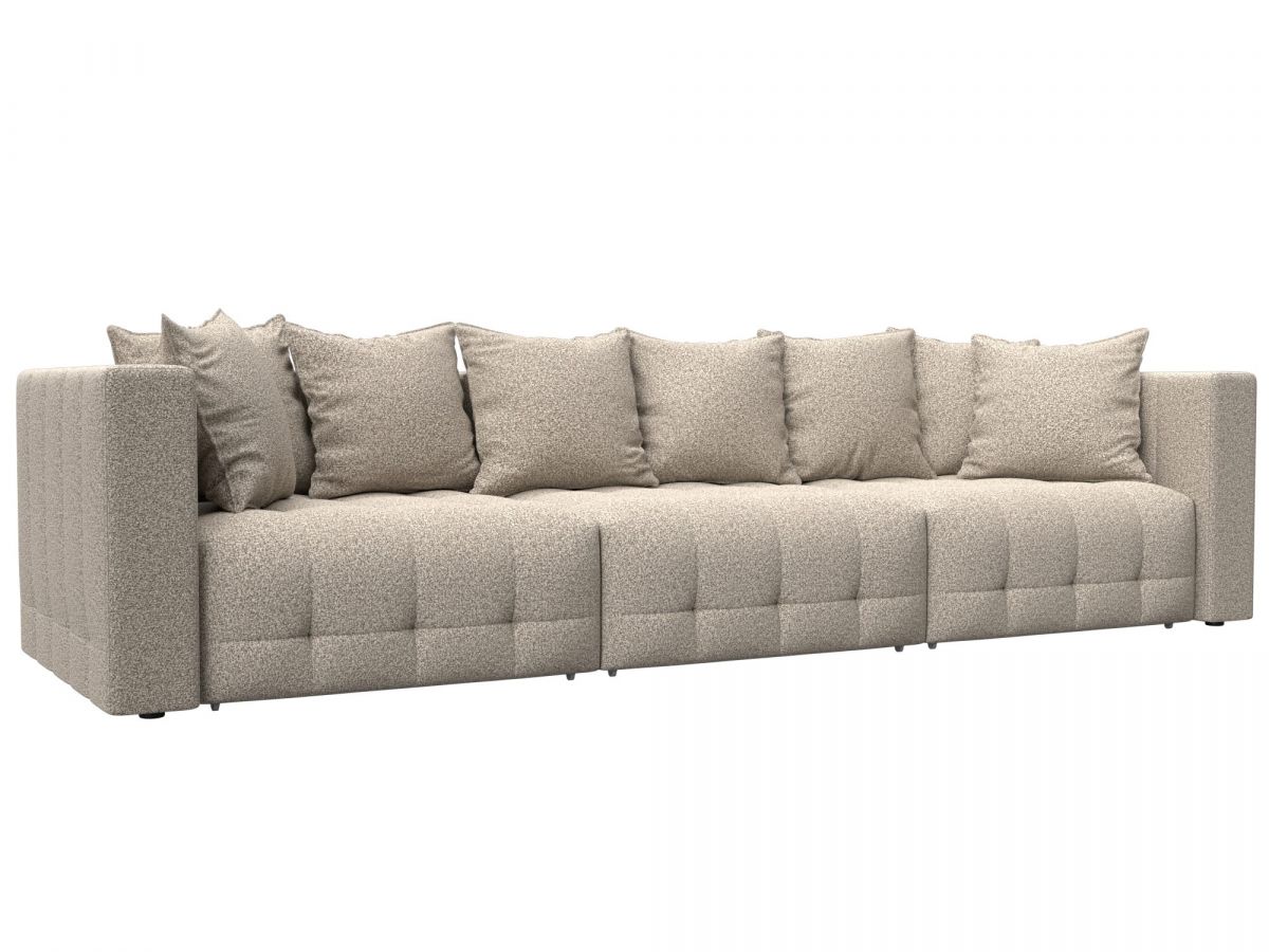 128779 Диван прямой Лига-052 НПБ Лонг | велюр | ness 04 бежевый