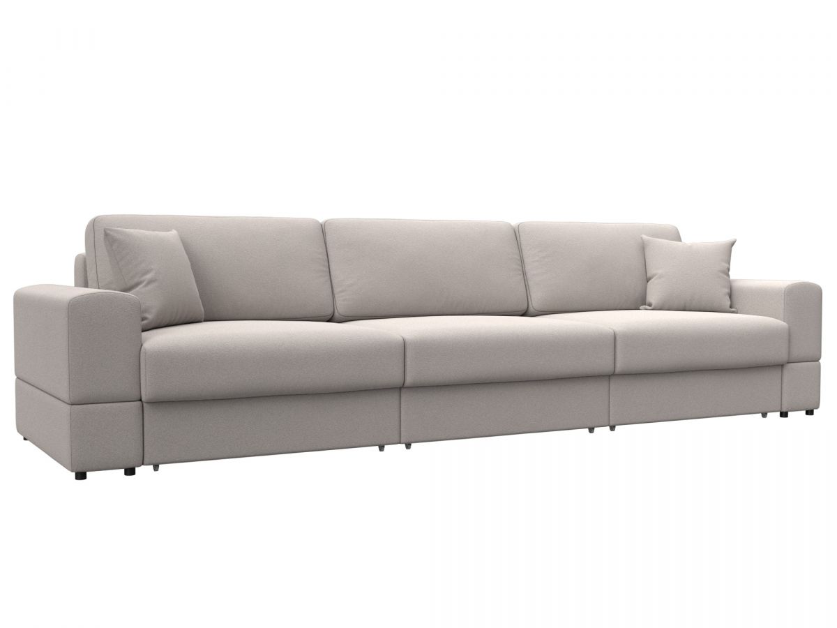 130206 Диван прямой Лига-055 НПБ Лонг | замша | joly 05 бежевый