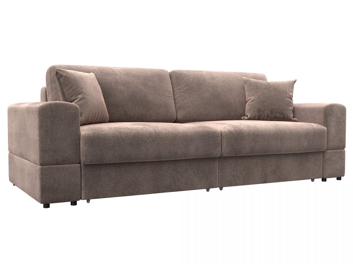 130172 Диван прямой Лига-055 НПБ | велюр | tower 05 бежевый