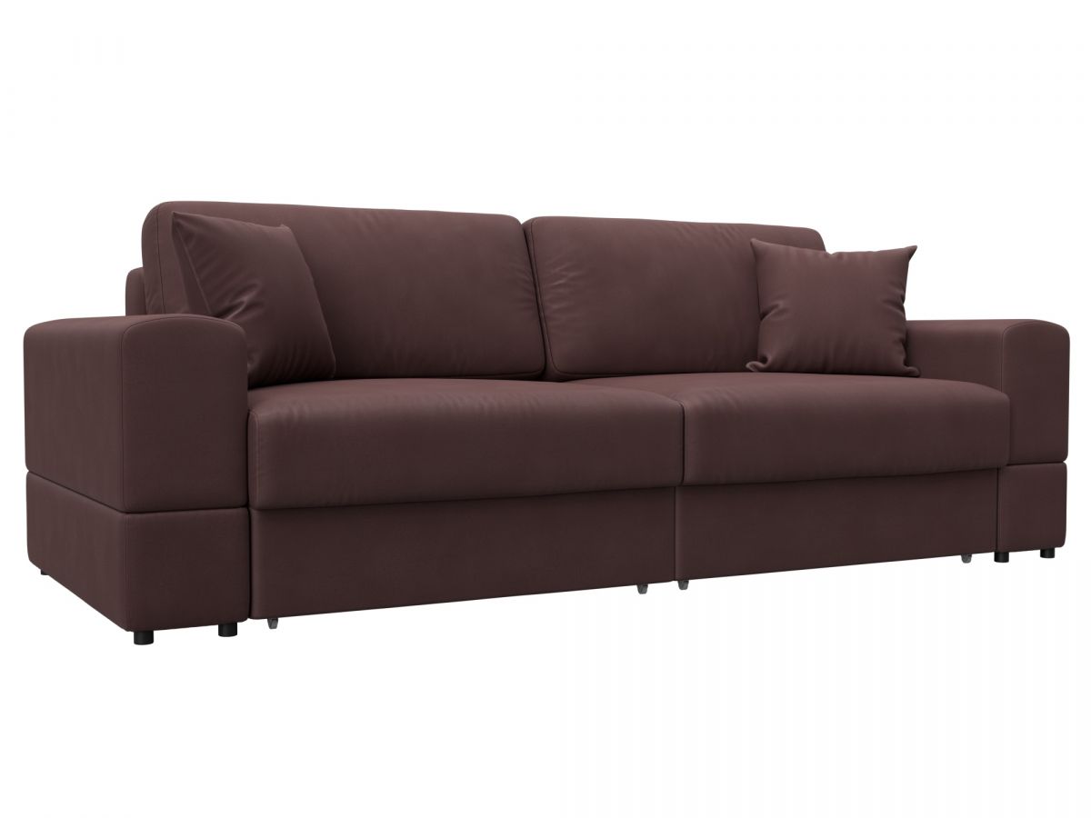 130177 Диван прямой Лига-055 НПБ | замша | joly 09 бордовый