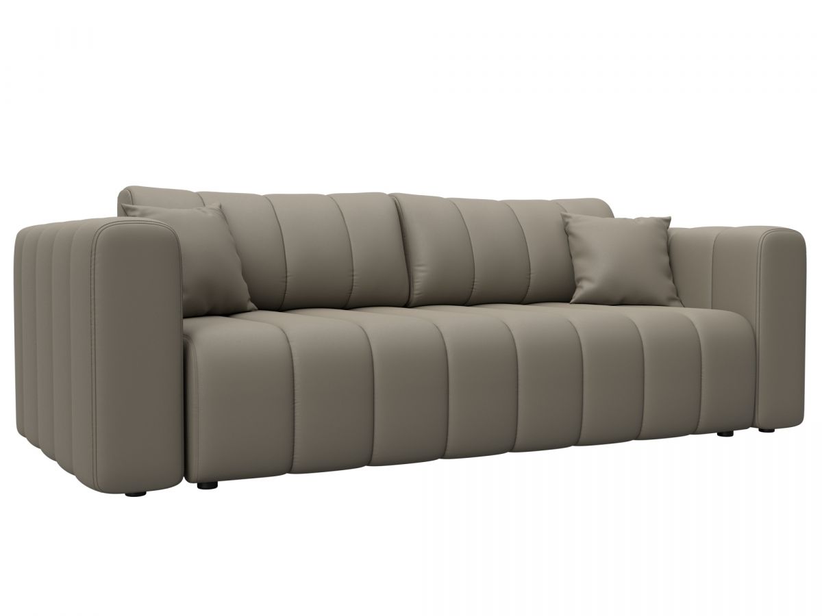 130271 Диван прямой Лига-062 НПБ | экокожа | экокожа grifon 04 бежевый