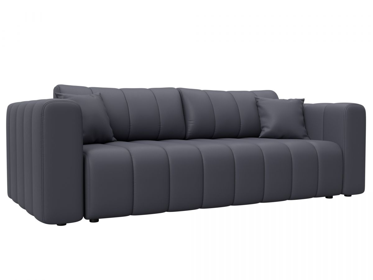 130274 Диван прямой Лига-062 НПБ | экокожа | экокожа grifon 15 серый