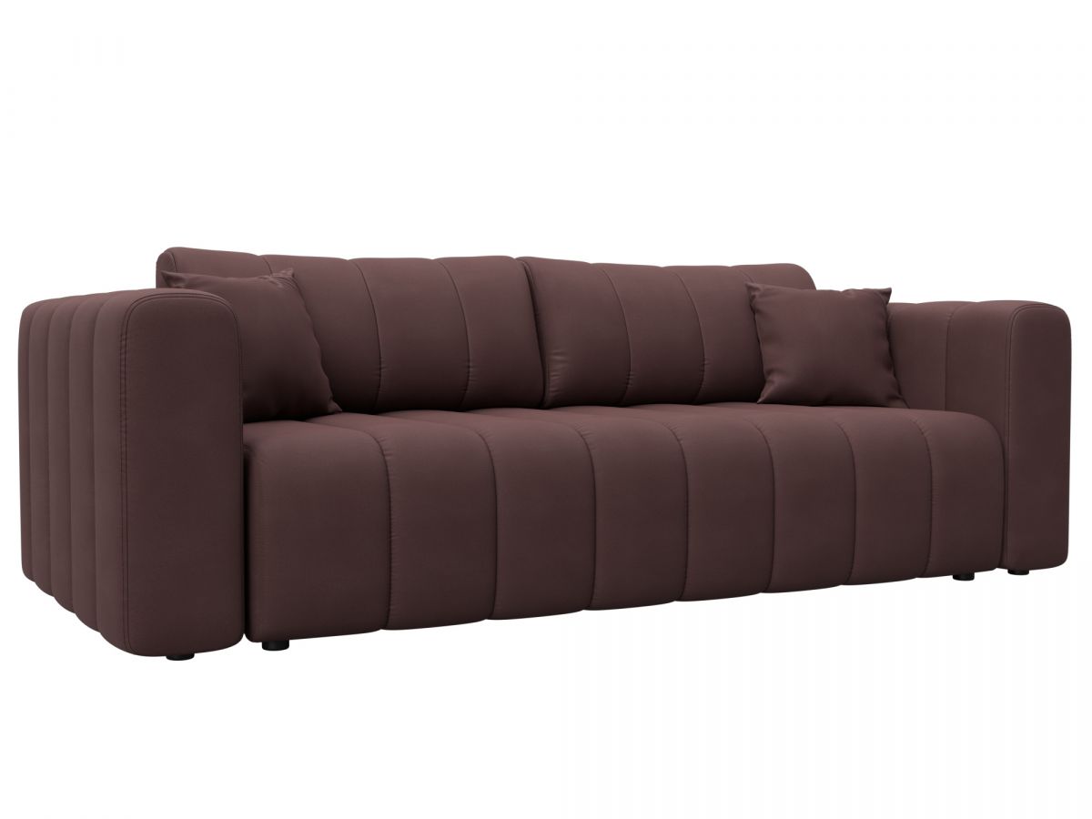 130281 Диван прямой Лига-062 НПБ | замша | замша joly 09 бордовый