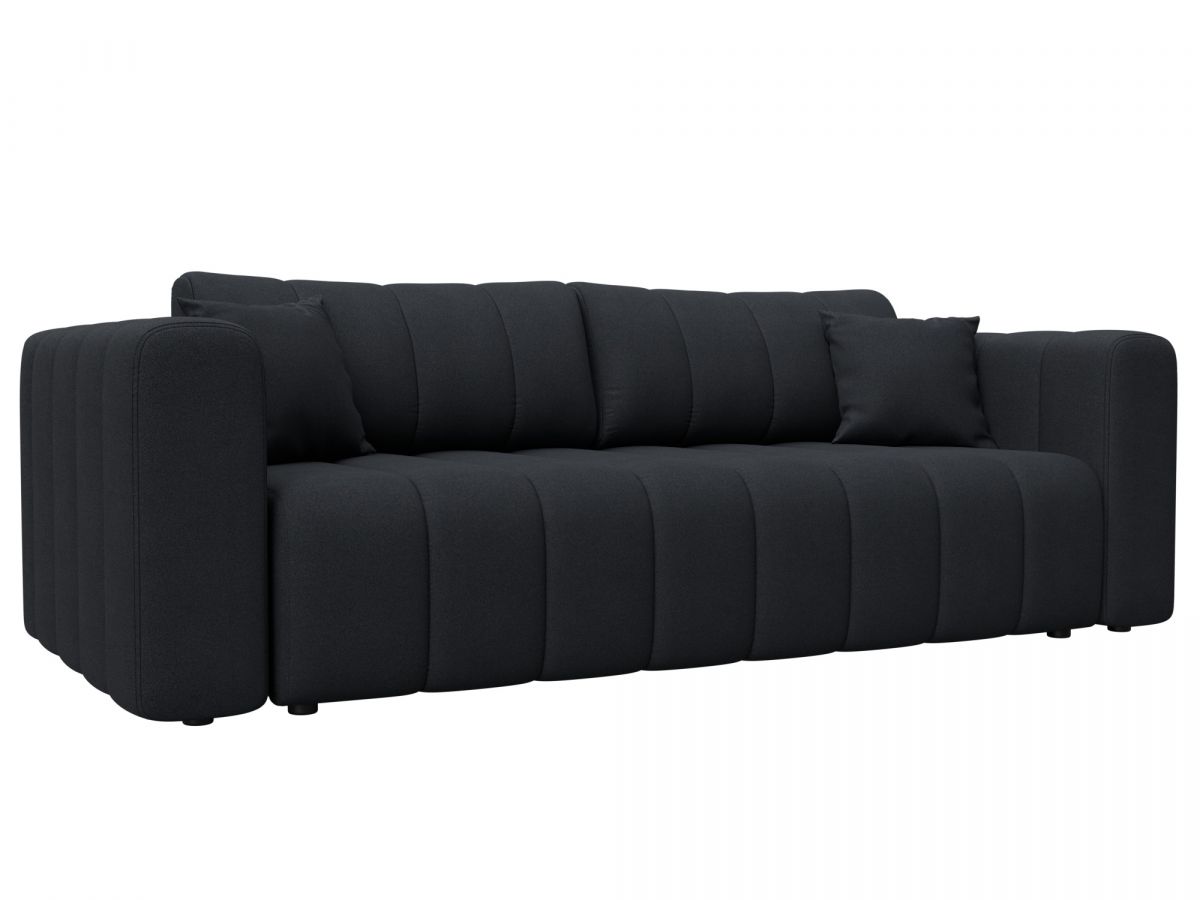 130280 Диван прямой Лига-062 НПБ | замша | замша joly 16 темно-серый