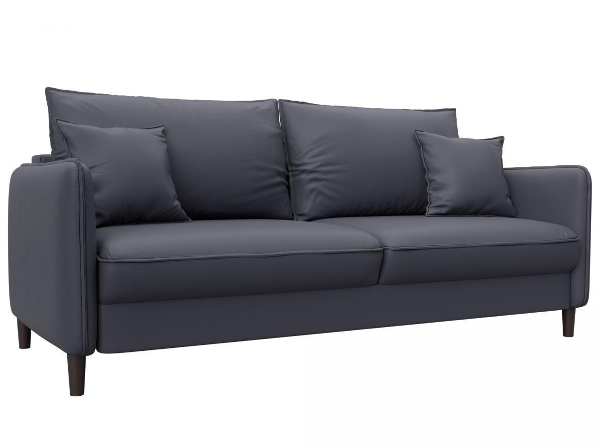 129930 Диван прямой Лига-064 НПБ | экокожа | grifon 15 серый