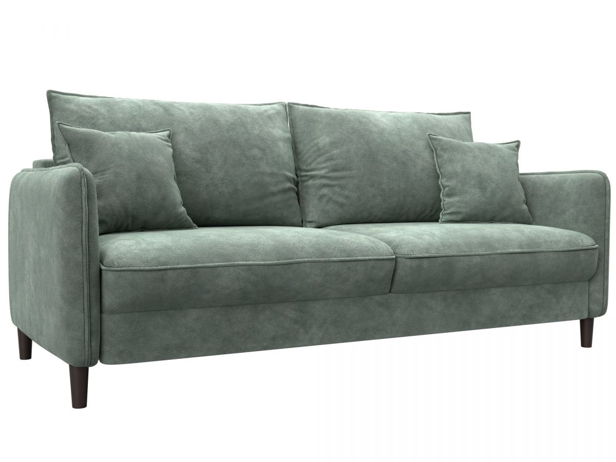 129623 Диван прямой Лига-064 НПБ | велюр | brut 08 зеленый