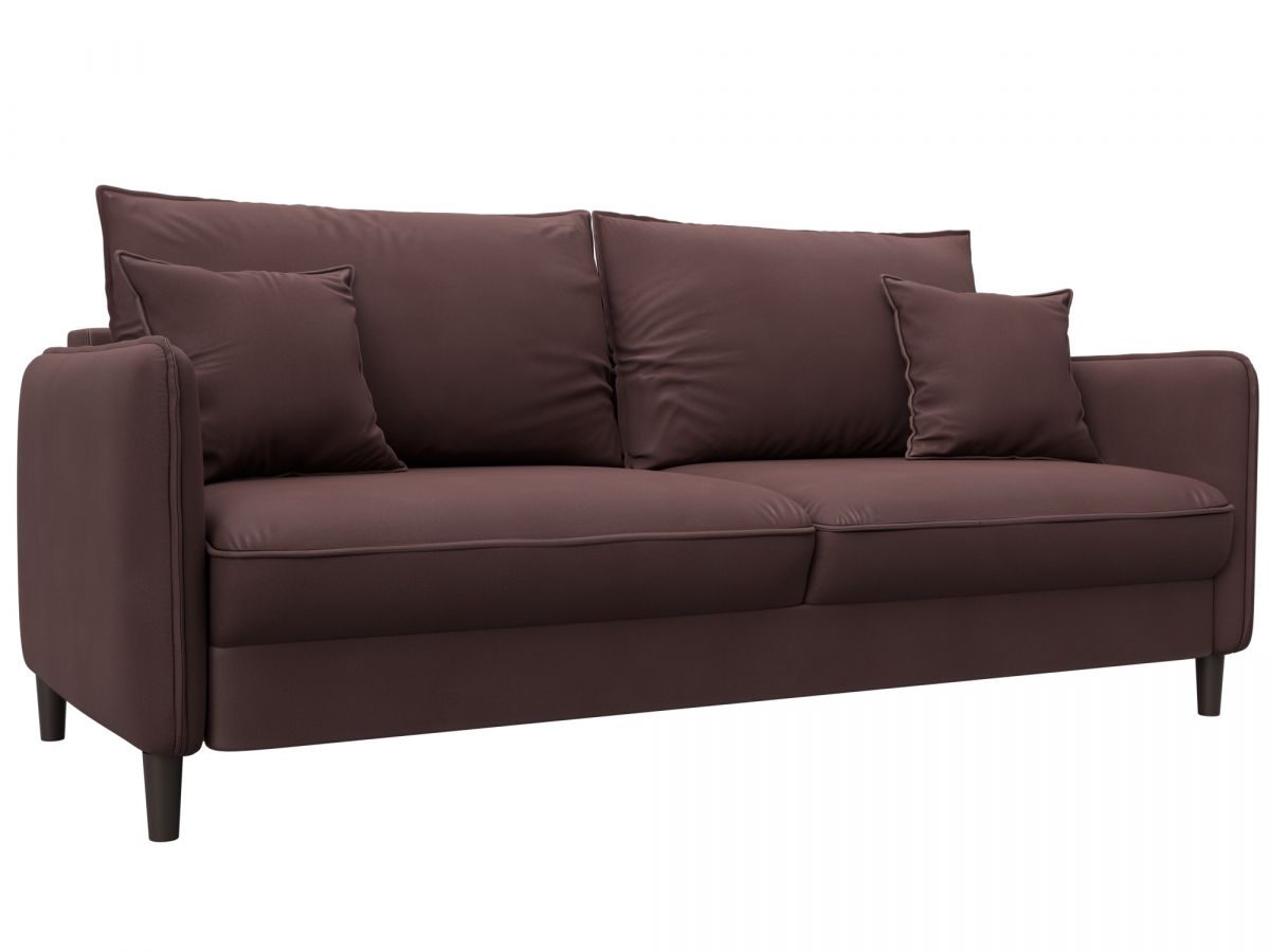 129617 Диван прямой Лига-064 НПБ | замша | joly 09 бордовый