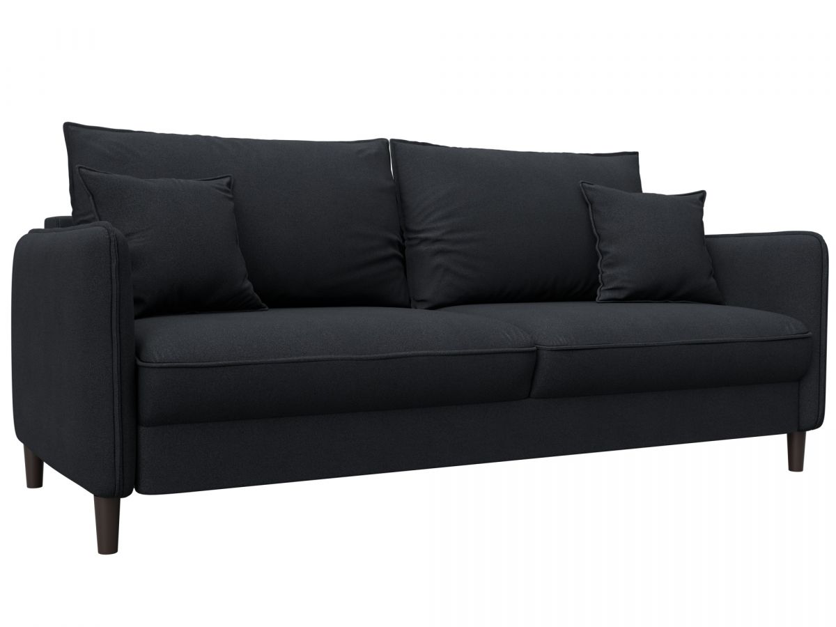 129616 Диван прямой Лига-064 НПБ | замша | joly 16 темно-серый