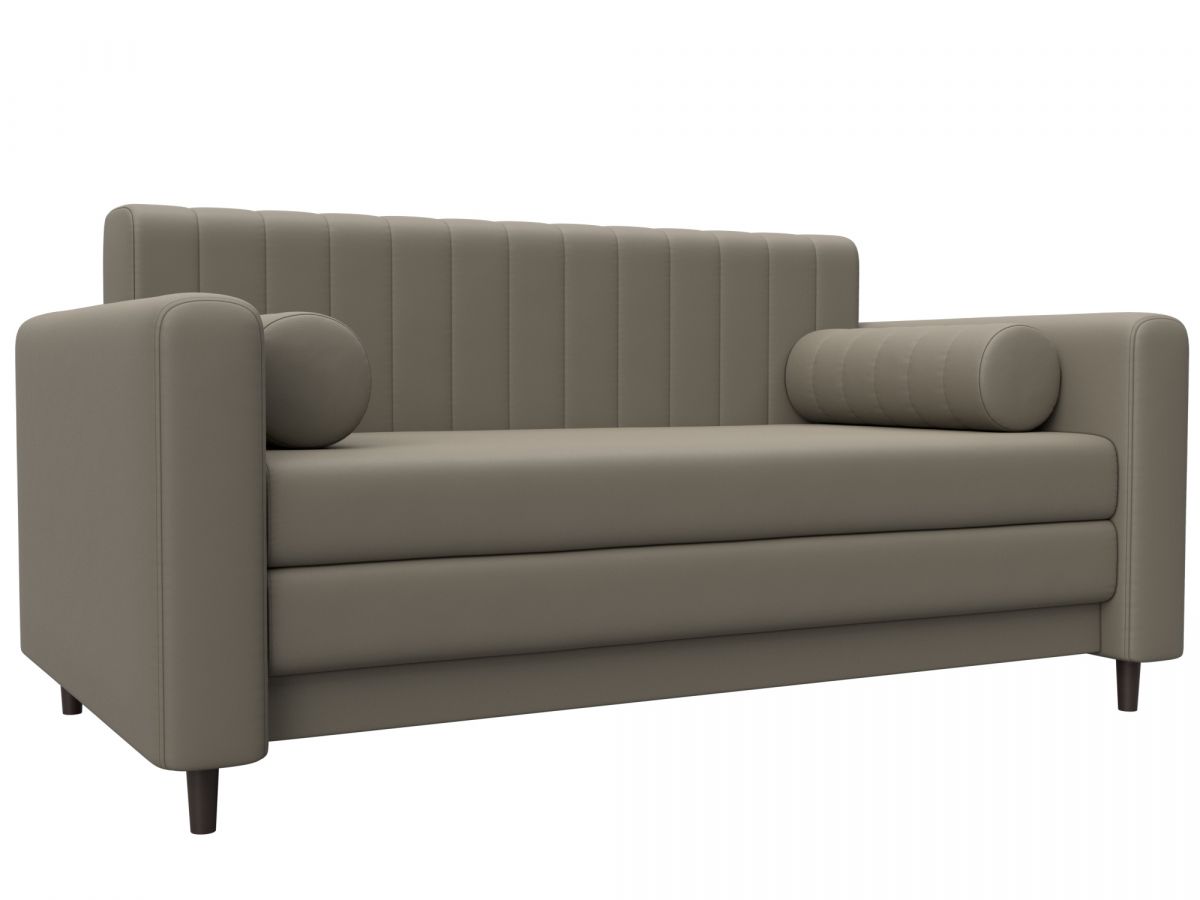 129749 Диван прямой Лига-070 | экокожа | grifon 04 бежевый