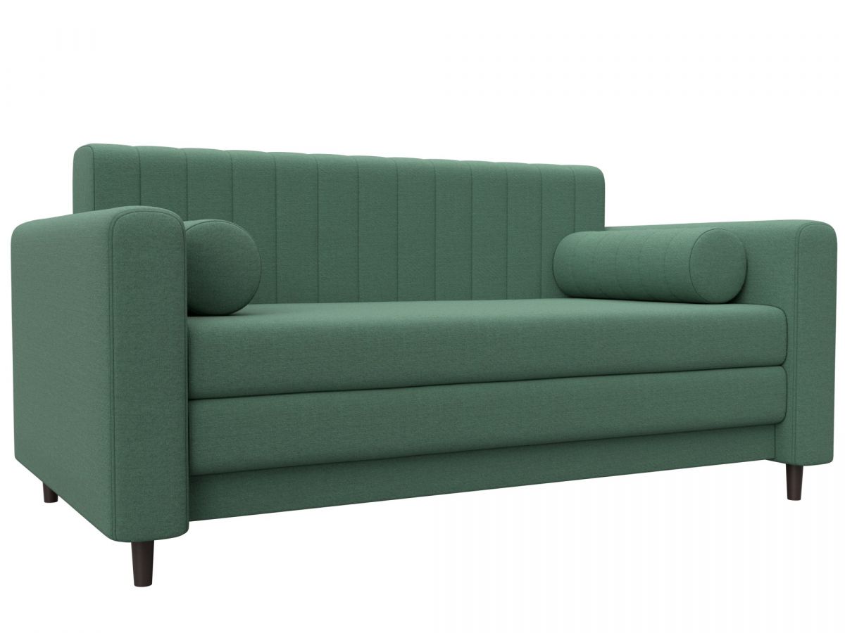 129649 Диван прямой Лига-070 | рогожка | амур 11 зеленый