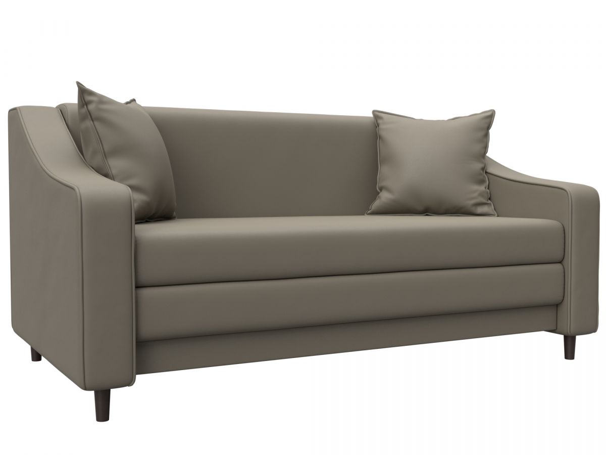 129769 Диван прямой Лига-071 | экокожа | grifon 04 бежевый