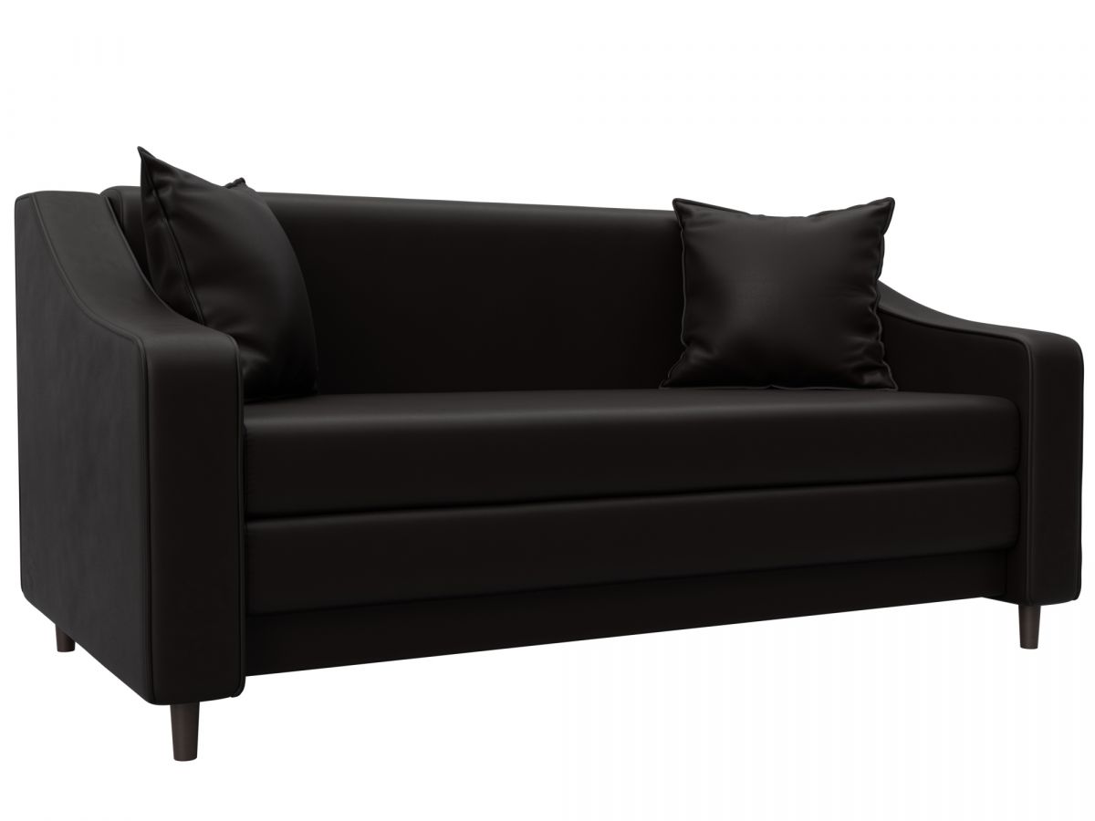 129770 Диван прямой Лига-071 | экокожа | grifon 12 коричневый