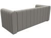 129980 Диван прямой Лига-073 | рогожка | амур 02 бежевый - 5