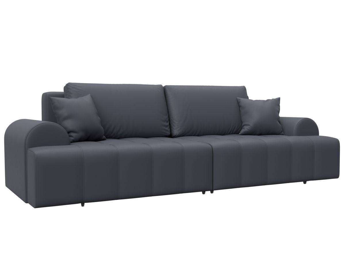 131123 Диван прямой Лига-080 | экокожа | экокожа grifon 15 серый