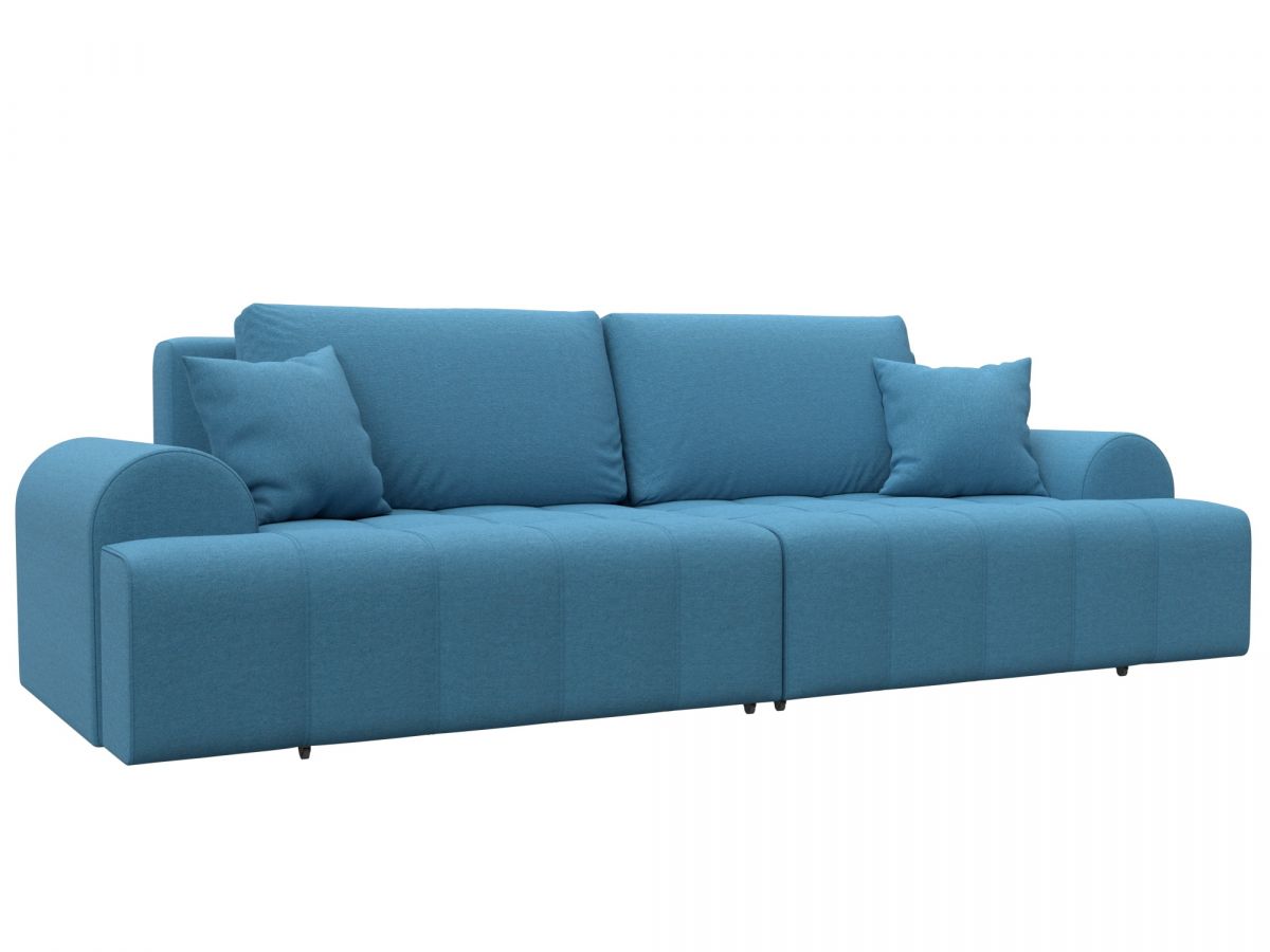 131112 Диван прямой Лига-080 | рогожка | рогожка амур 10 голубой