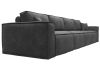 130295 Диван прямой Лига-081 НПБ МегаЛонг | велюр | brut 16 темно-серый - 3