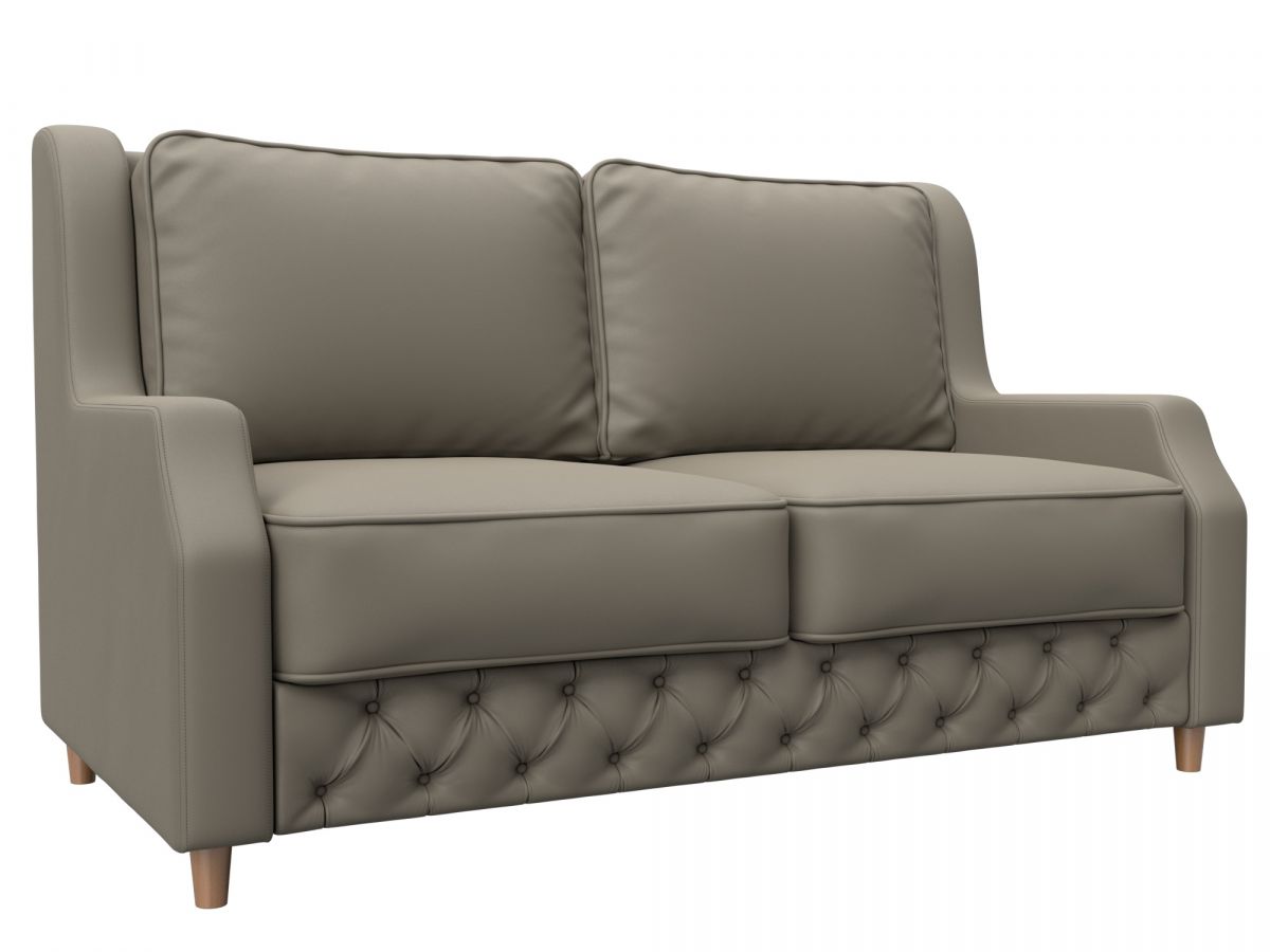 130343 Диван прямой Лига-082 НПБ | экокожа | grifon 04 бежевый