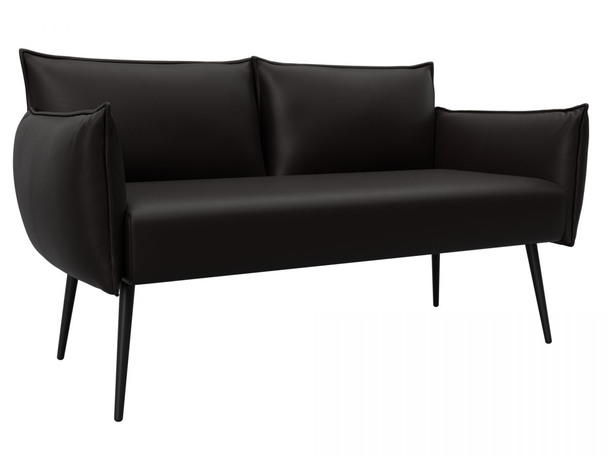 131067 Диван прямой Лига-083 | экокожа | экокожа grifon 12 коричневый