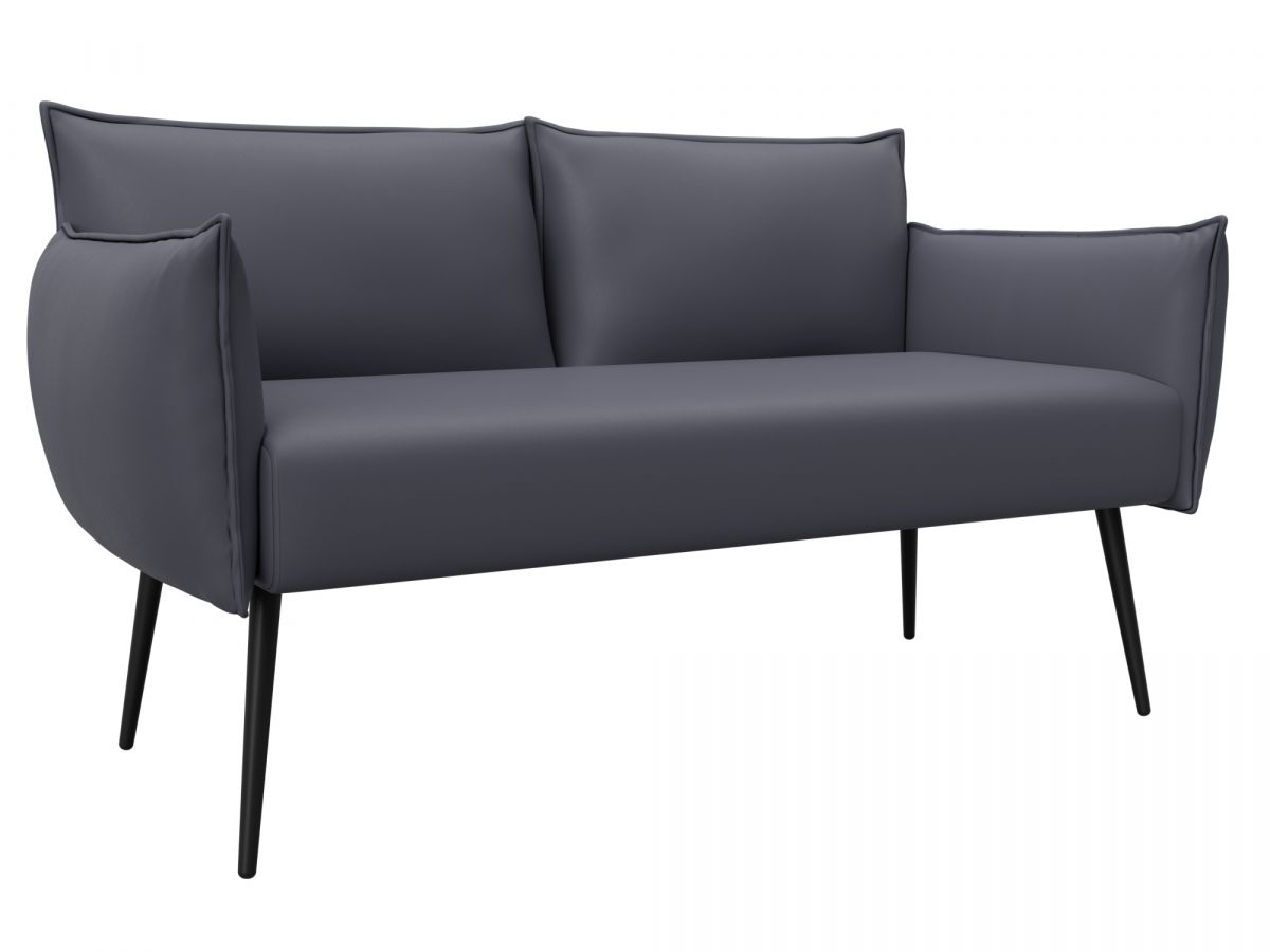 131069 Диван прямой Лига-083 | экокожа | экокожа grifon 15 серый