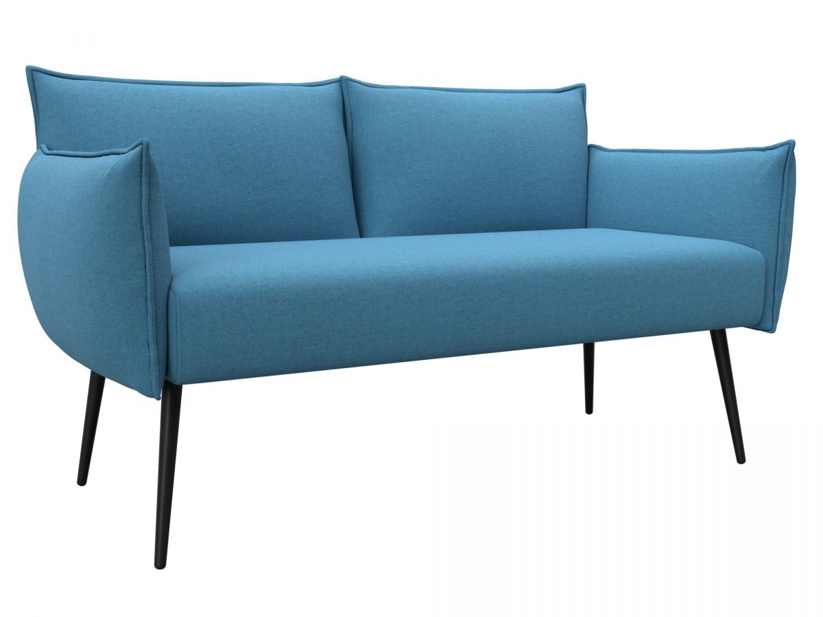 131064 Диван прямой Лига-083 | рогожка | рогожка амур 10 голубой