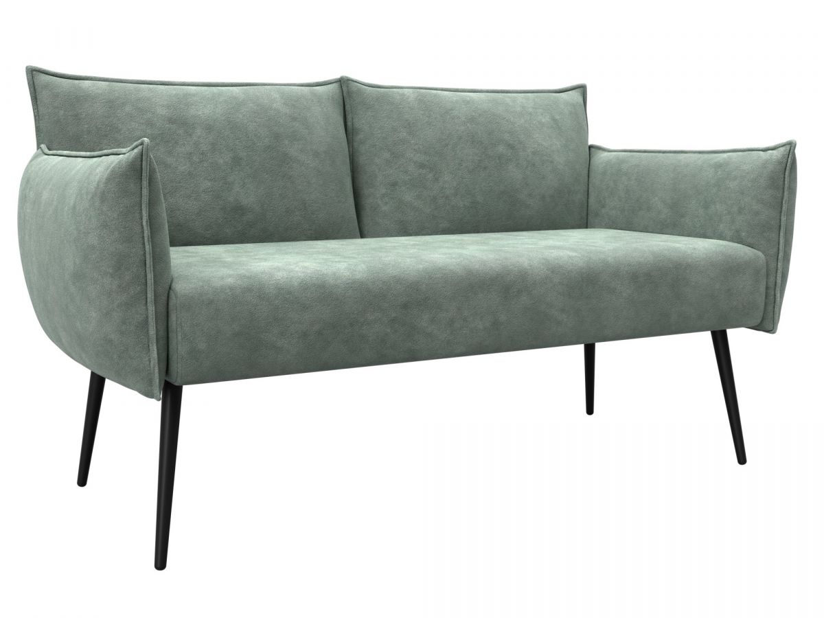 131077 Диван прямой Лига-083 | велюр | велюр brut 08 зеленый