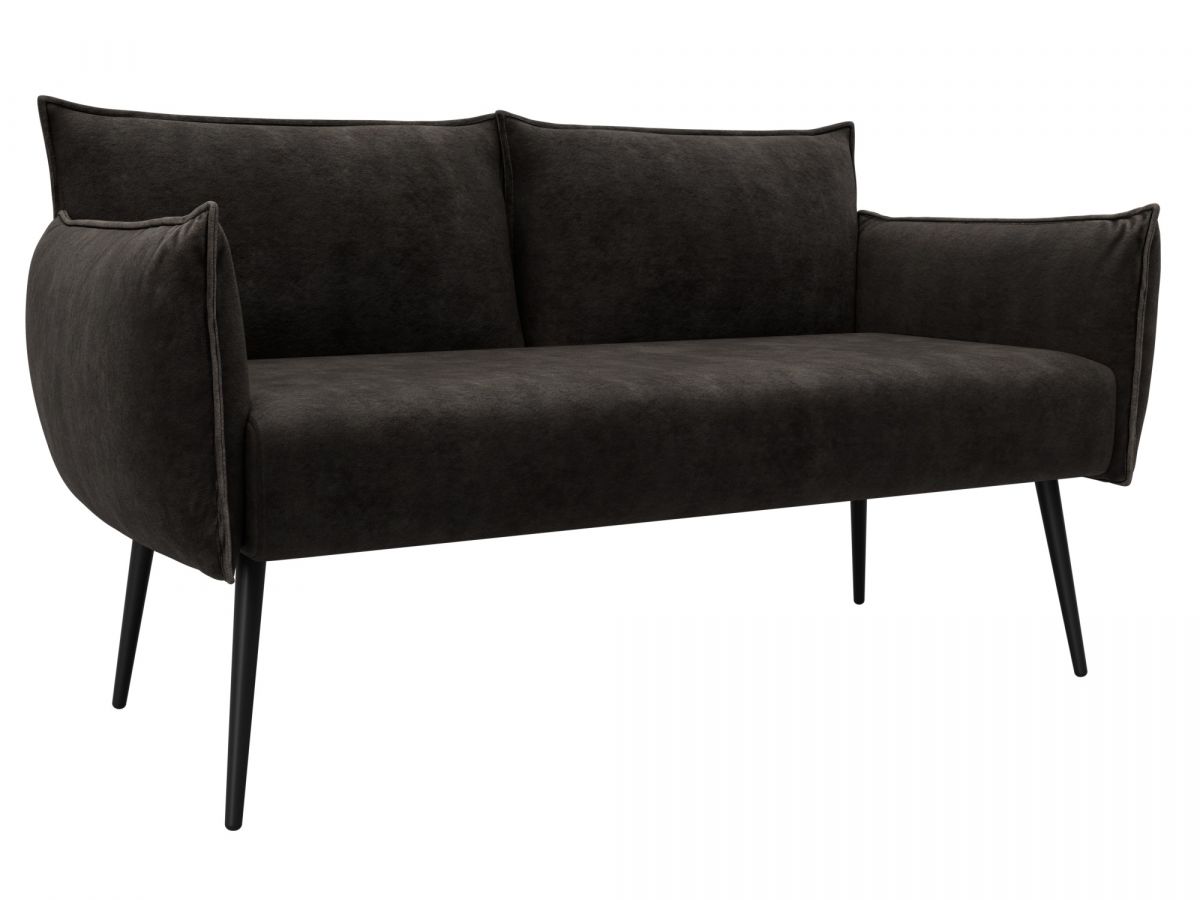 131079 Диван прямой Лига-083 | велюр | велюр brut 17 коричневый