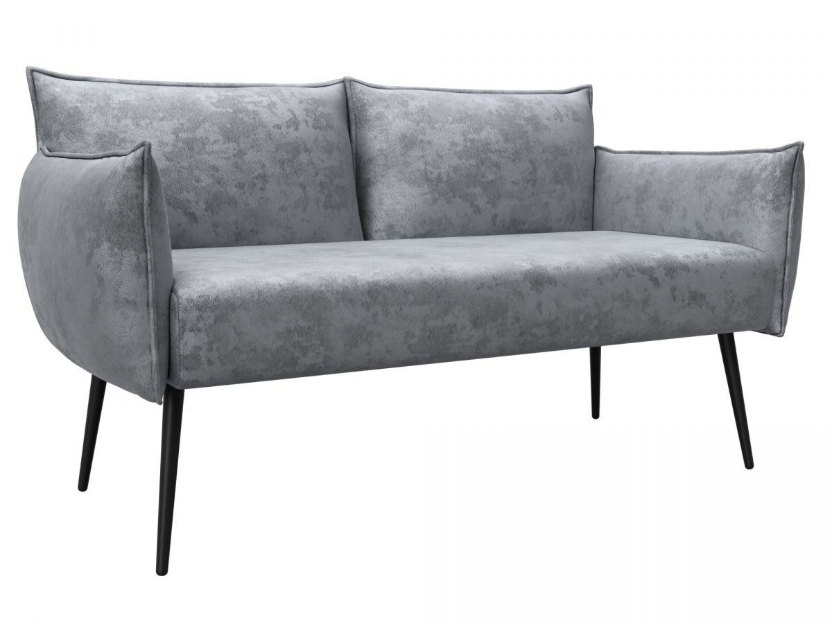 131107 Диван прямой Лига-083 | велюр | велюр nuvola 80 серый