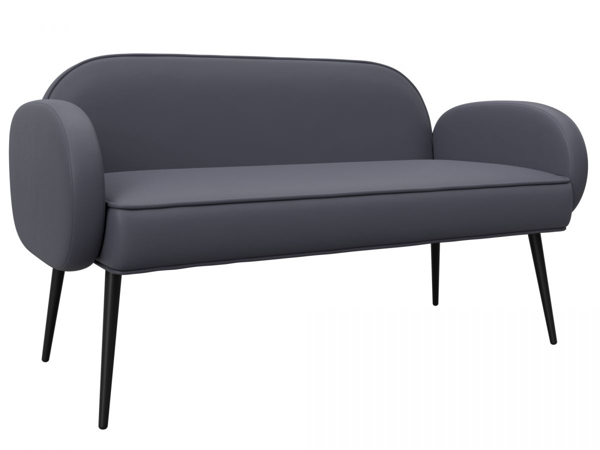 131088 Диван прямой Лига-086 | экокожа | экокожа grifon 15 серый