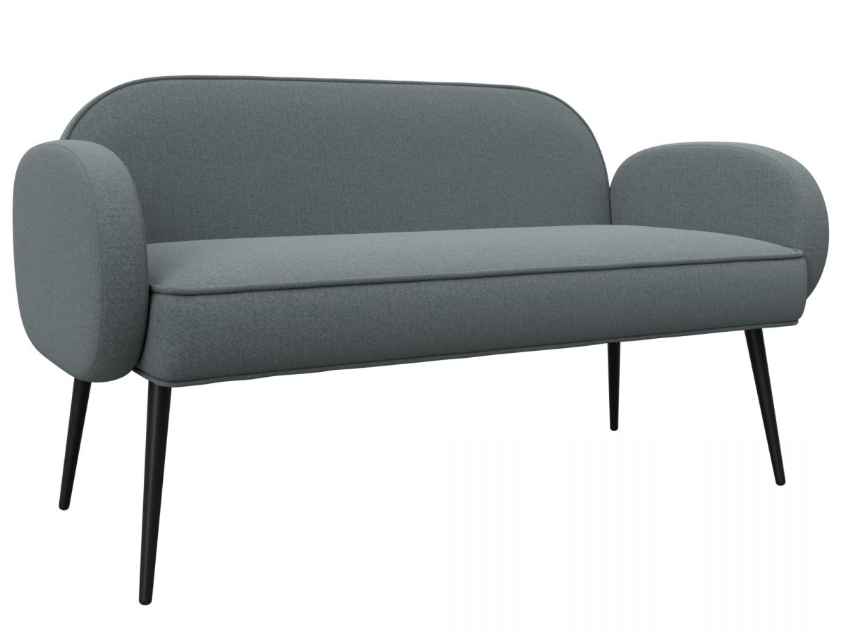 131082 Диван прямой Лига-086 | рогожка | рогожка амур 07 серый