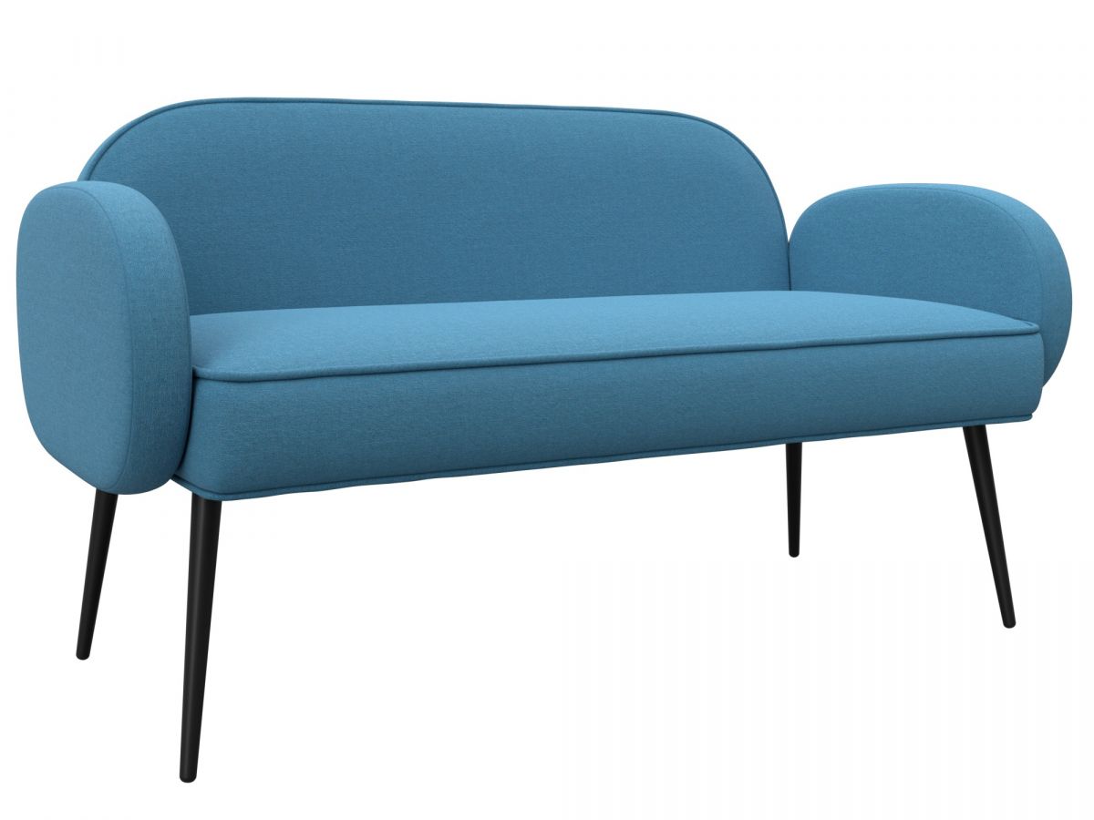 131083 Диван прямой Лига-086 | рогожка | рогожка амур 10 голубой