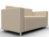 134958 Диван прямой Лига-093 ВН | экокожа | бежевый - 3