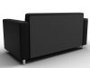 134961 Диван прямой Лига-093 ВН | экокожа | черный - 5