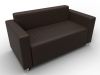 134960 Диван прямой Лига-093 ВН | экокожа | коричневый - 6